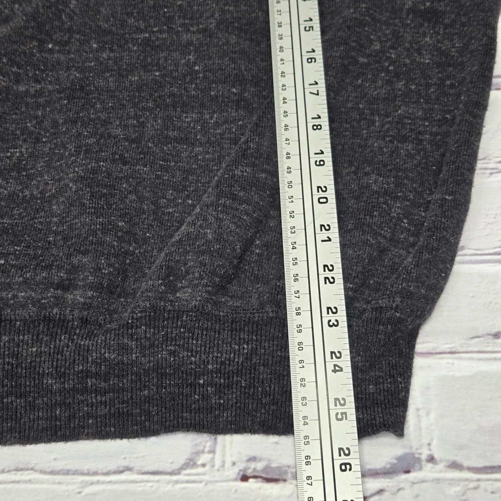 Polo Ralph Lauren Mens Charcoal‎ Gray Heathered Cotton Crewneck Sweater Large LG